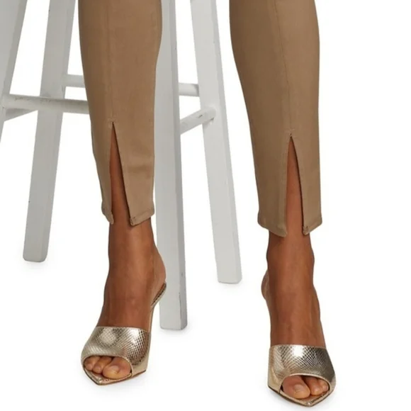 L'AGENCE Jyothi Coated Skinny Jeans in Cappuccino Brown Size 25‎ - Picture 3 of 13